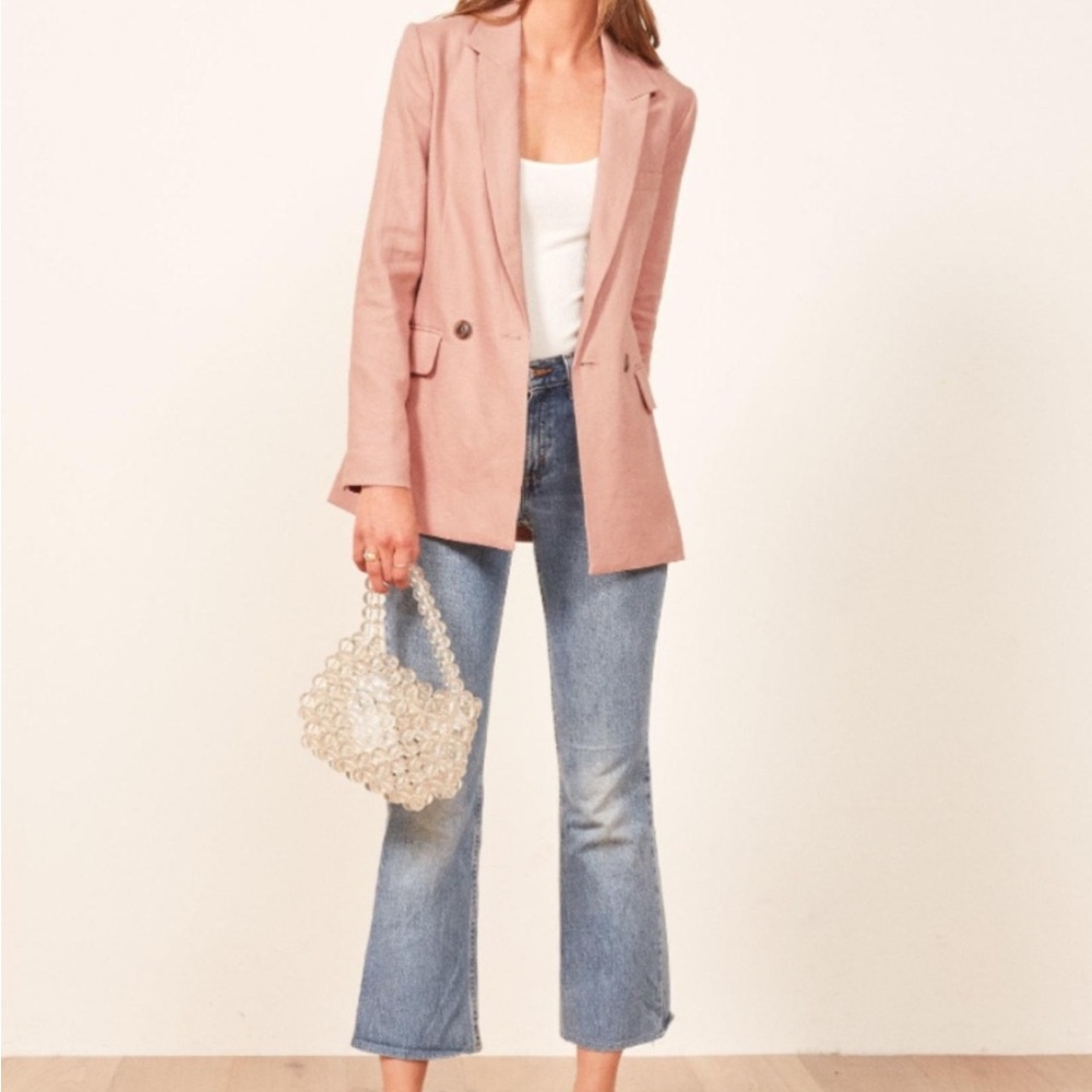Reformation Verano Linen Blazer